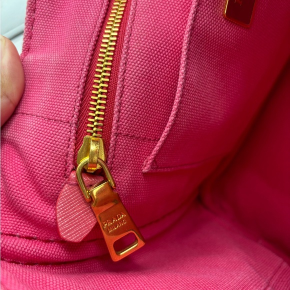 Prada Canapa Two Way Small Canvas Tote - Picture 9 of 15